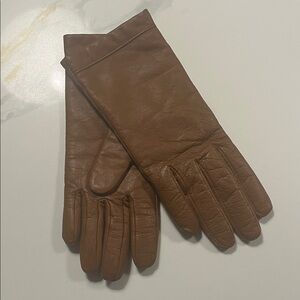 Brown Leather Gloves Women’s Size Small Classic Soft Minimalist
